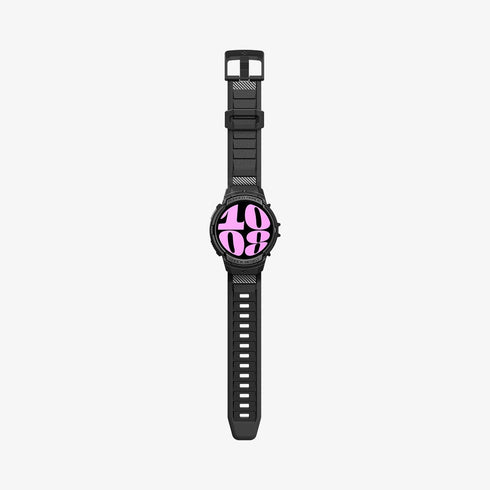 ACS06488 - Galaxy Watch 6 Classic (47mm) Case Rugged Armor Pro in black showing the front